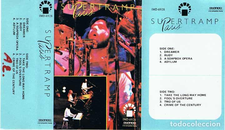Casetes antiguos: Supertramp - Paris - IMD 6928 - Muy raro - Foto 1