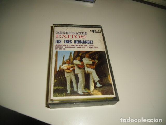 Casetes antiguos: C-V879HB CASETE RECORDANDO EXITOS LOS TRES HERNANDEZ - Foto 1