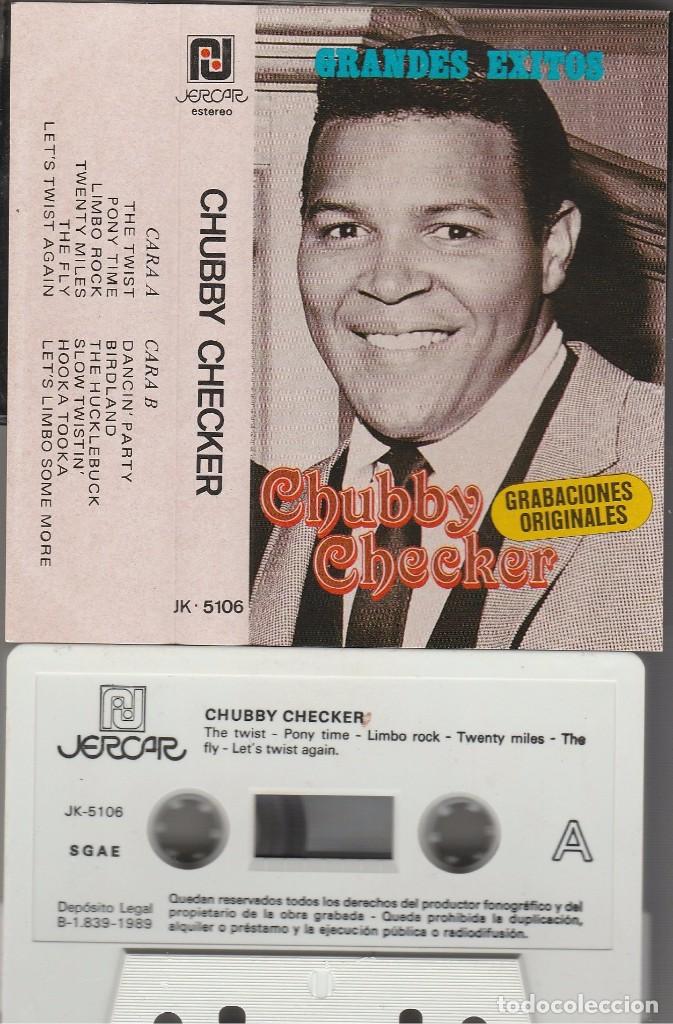 Casetes antiguos: CHUBBY CHECKER - GRANDES EXITOS (CASSETTE JERCAR 1989 ESPA&Ntilde;A) - Foto 1