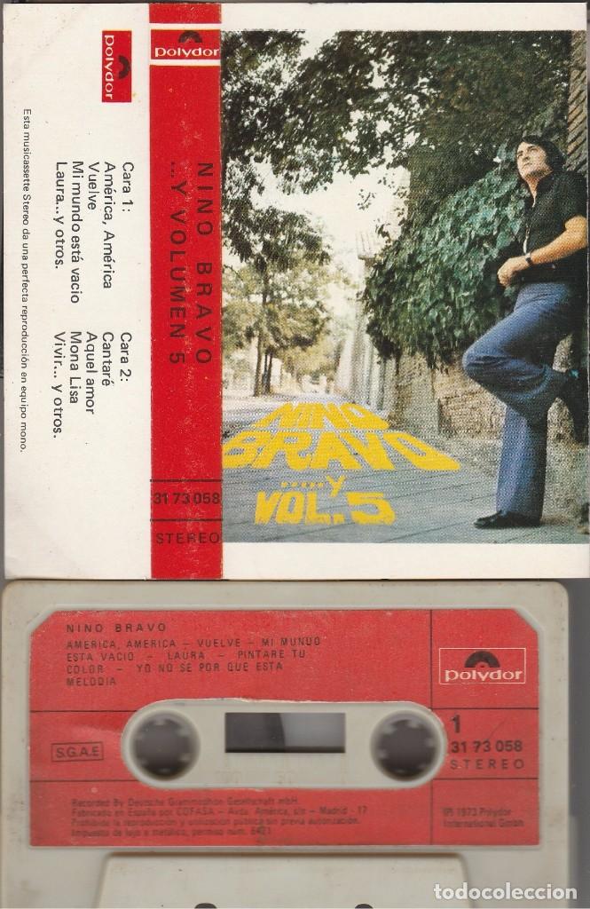 Casetes antiguos: NINO BRAVO - VOL. 5 (CASSETTE POLYDOR 1973) - Foto 1