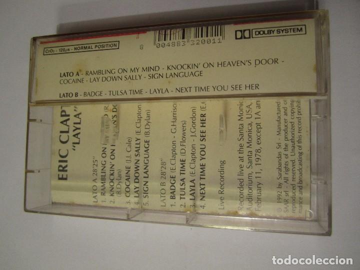 Casetes antiguos: casete eric clapton layla a&ntilde;o 1992 - Foto 3