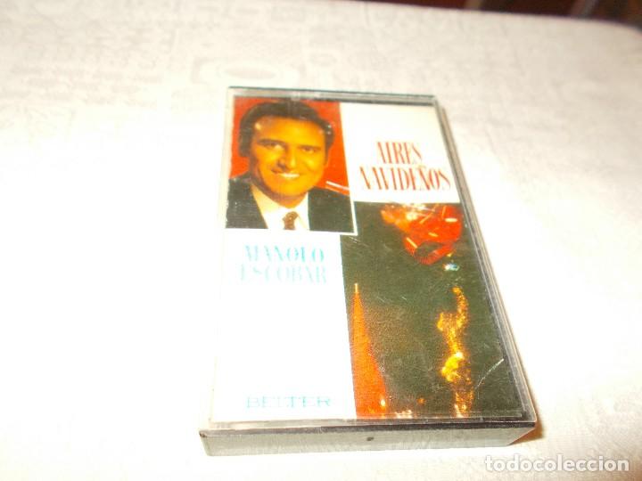 Casetes antiguos: MANOLO ESCOBAR Aires Navide&ntilde;os - Foto 1