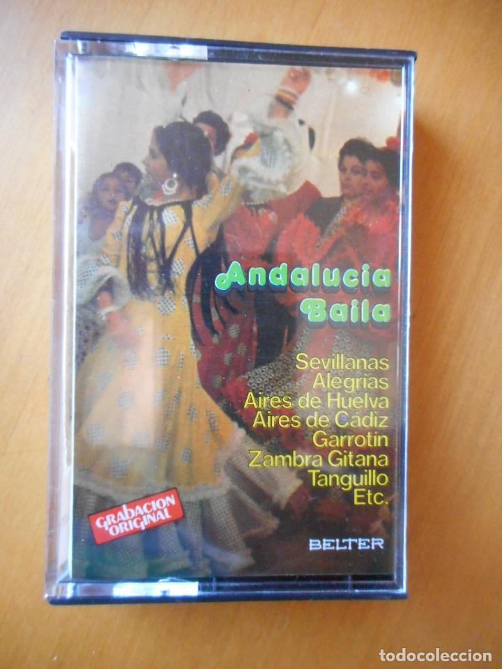 Alte Kassetten: Andaluc&iacute;a baila. Guitarra Paquito Sim&oacute;n. Belter. 1980. Casete -Cassette-. Buen estado