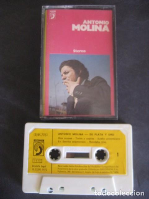 Casetes antiguos: ANTONIO MOLINA. DE PLATA Y ORO. DISCOPHON 1972 - Foto 1