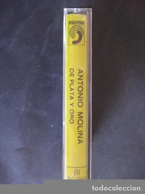Casetes antiguos: ANTONIO MOLINA. DE PLATA Y ORO. DISCOPHON 1972 - Foto 2