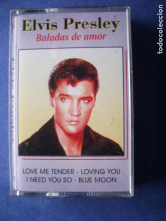 Casetes antiguos: ELVIS PRESLEY ( BALADAS DE AMOR ) CASSETTE - Foto 1