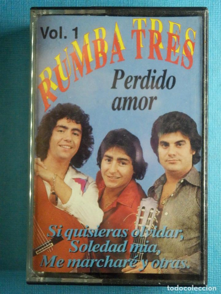 Cassette antiche: Cinta de Cassette - Casete - Rumba Tres - Vol.1 - Perdido Amor - Perfil 1993 -