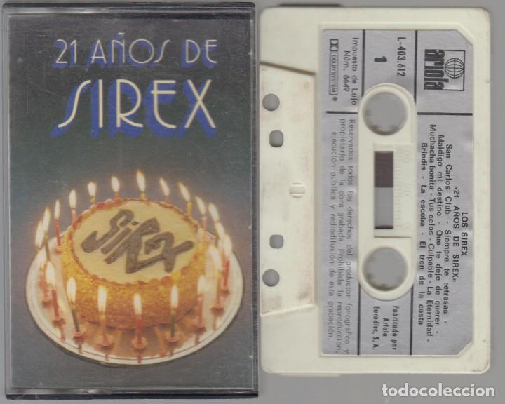 Casetes antiguos: Los S&iacute;rex cassette 21 a&ntilde;os de &eacute;xitos 1981 Ariola - Foto 1