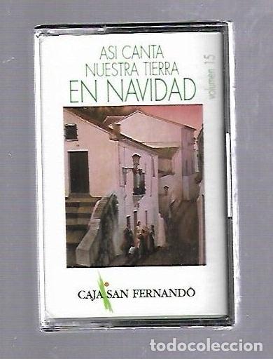 Cassette antiche: CINTA DE CASETE. ASI CANTA NUESTRA TIERRA EN NAVIDAD. VOLUMEN 15. CAJA SAN FERNANDO