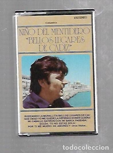 Cassette antiche: CINTA DE CASETE. NI&Ntilde;O DEL MENTIDERO. BELLOS LUGARES DE CADIZ. COLUMBIA 35674