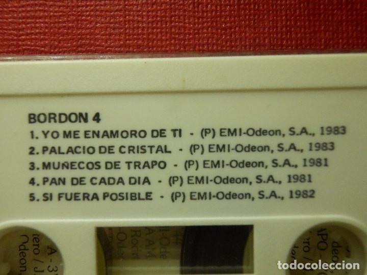 Casetes antiguos: CINTA DE CASSETTE - CASETE - BORDON 4 - EMI - 1986 - Foto 3