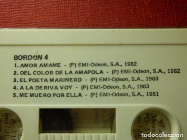 Casetes antiguos: CINTA DE CASSETTE - CASETE - BORDON 4 - EMI - 1986 - Foto 4