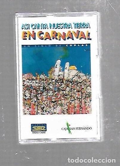 Cassetes antigas: CINTA DE CASETE. ASI CANTA NUESTRA TIERRA EN CARNAVAL. UN SIGLO DE COPLAS. 1997