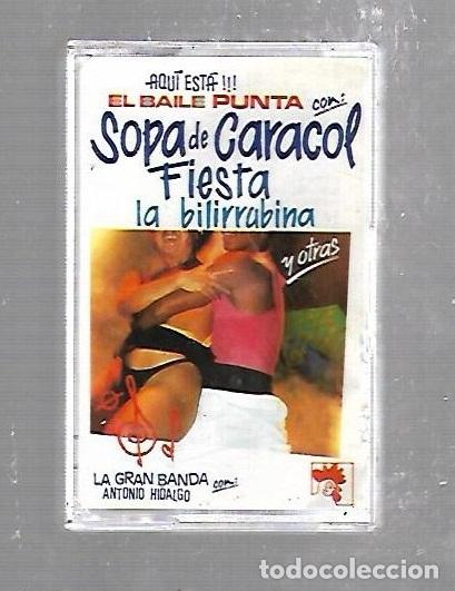 Cassetes antigas: CINTA DE CASETE. EL BAILE PUNTA CON: SOPA DE CARACOL. FIESTA. LA BILIRRUBINA Y OTRAS. 1991