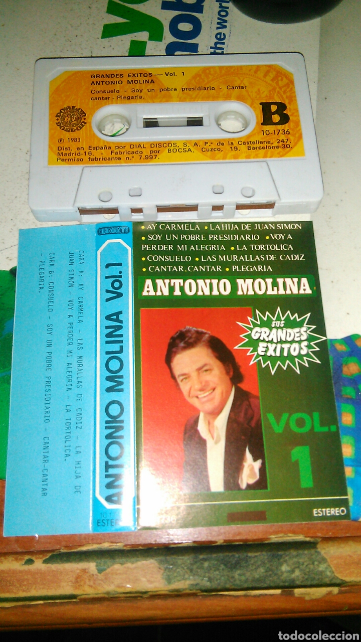 Casetes antiguos: Antonio molina sus grandes exitos vol.1 1983 - Foto 1