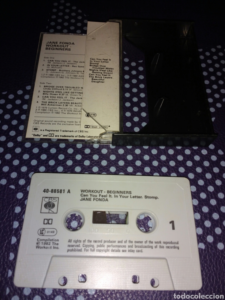 Casetes antiguos: Jane Fondas Workout Tape - Foto 2