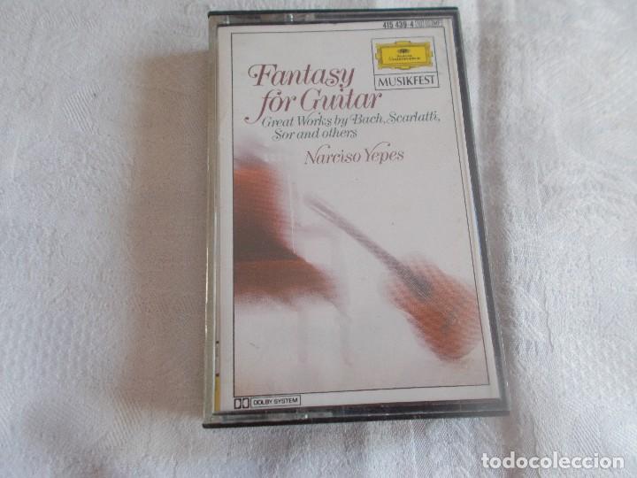 Casetes antiguos: NARCISO YEPES Fantasy for Guitar - Foto 1