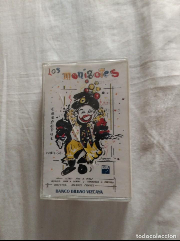 Casetes antiguos: casete  carnaval de cadiz coro los monigotes  1994