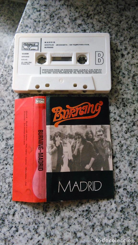 Casetes antiguos: Burning casete Madrid .timple 1988 - Foto 1