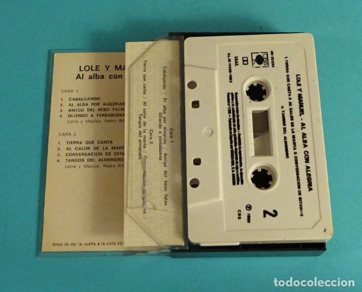 Casetes antiguos: LOLE Y MANUEL. AL ALBA CON ALEGR&Iacute;A - Foto 2