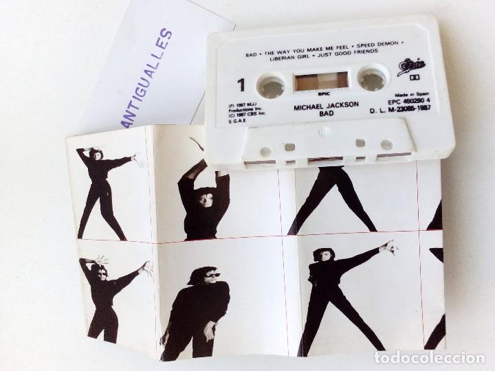 Casetes antiguos: CINTA CASSETTE MICHAEL JACKSON BAD. - Foto 2
