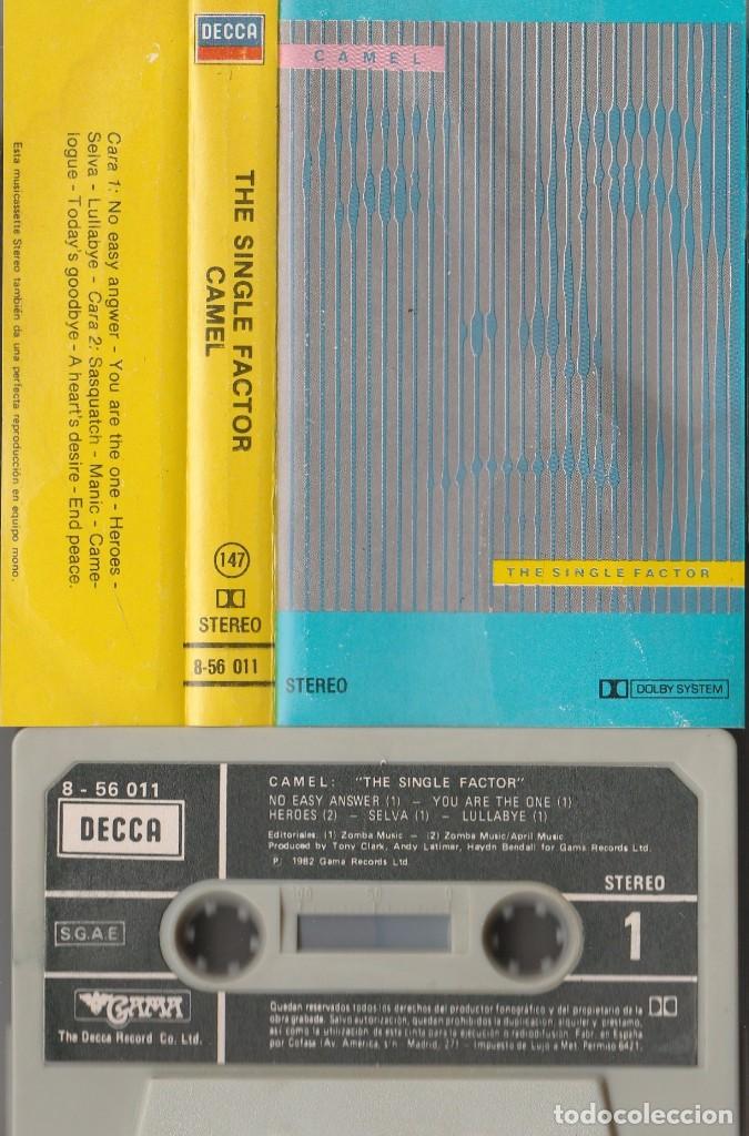 Casetes antiguos: CAMEL - THE SINGLE FACTOR (CASSETTE DECCA 1982 ESPA&Ntilde;A) - Foto 1