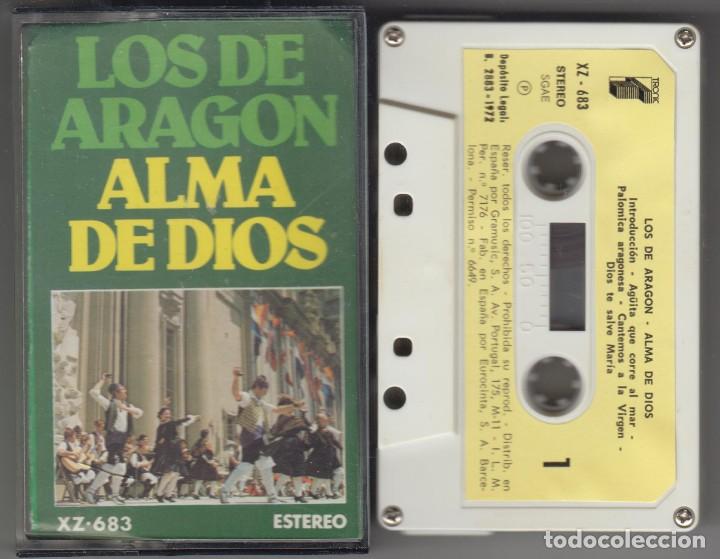 Casetes antiguos: Los de Arag&oacute;n cassette Alma de Dios 1972 - Foto 1