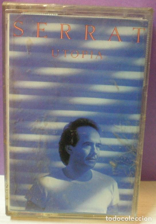 Casetes antiguos: Serrat - Utop&iacute;a - Cassette Precintado de 1992 - Foto 1