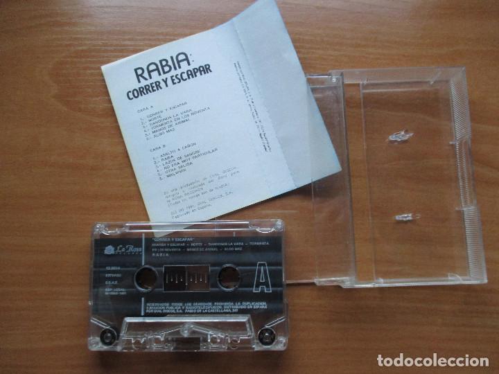 Casetes antiguos: RABIA - CORRER Y ESCAPAR - 1991 - Foto 2