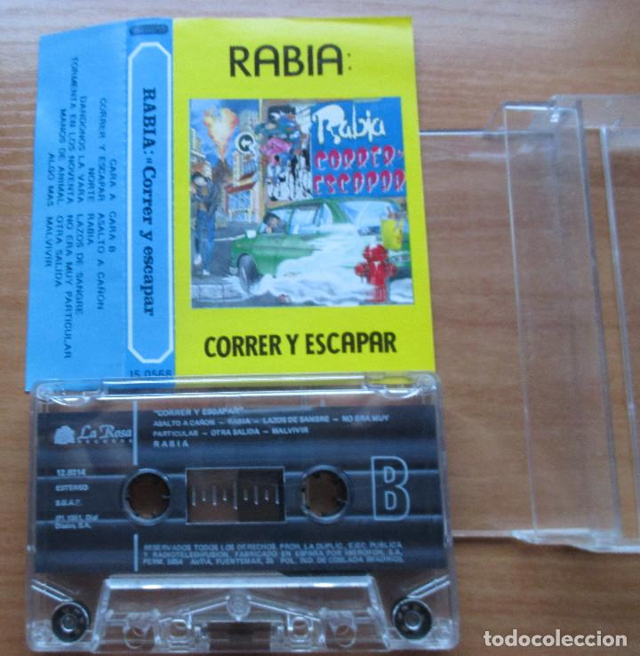 Casetes antiguos: RABIA - CORRER Y ESCAPAR - 1991 - Foto 3