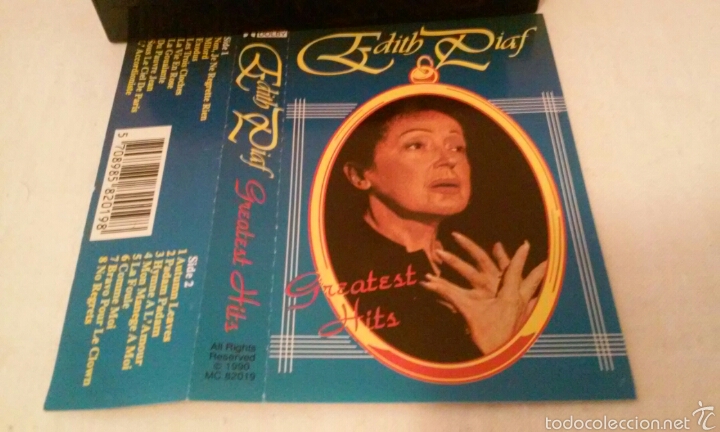 Casetes antiguos: EDITH PIAF -GREATEST HITS- CASSETTE RARA - Foto 4