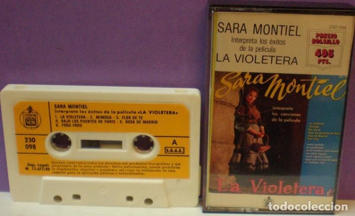 Casetes antiguos: Sara Montiel - La Violetera - Cassette de 1983 - Foto 1