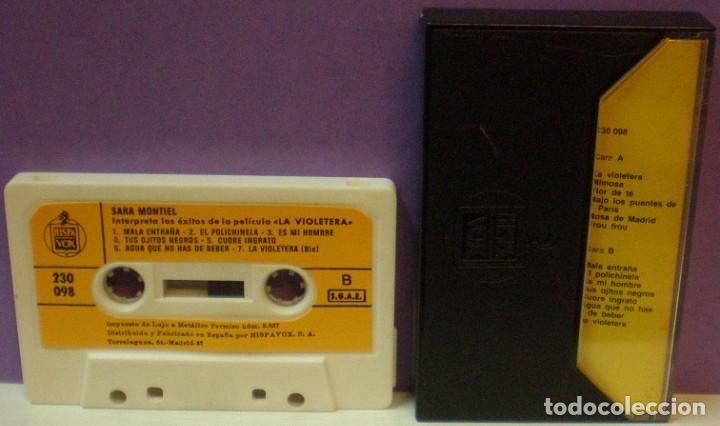 Casetes antiguos: Sara Montiel - La Violetera - Cassette de 1983 - Foto 2