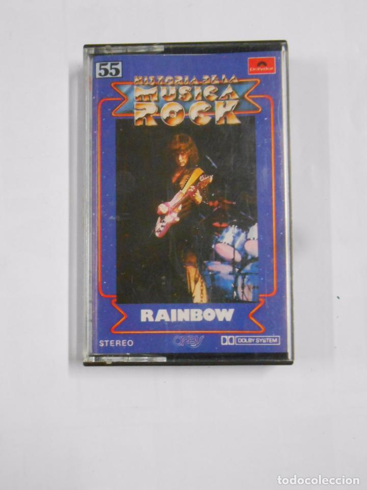 Cassetes antigas: HISTORIA DE LA MUSICA ROCK. N&ordm; 55. RAINBOW. CASETE. TDKCST3A