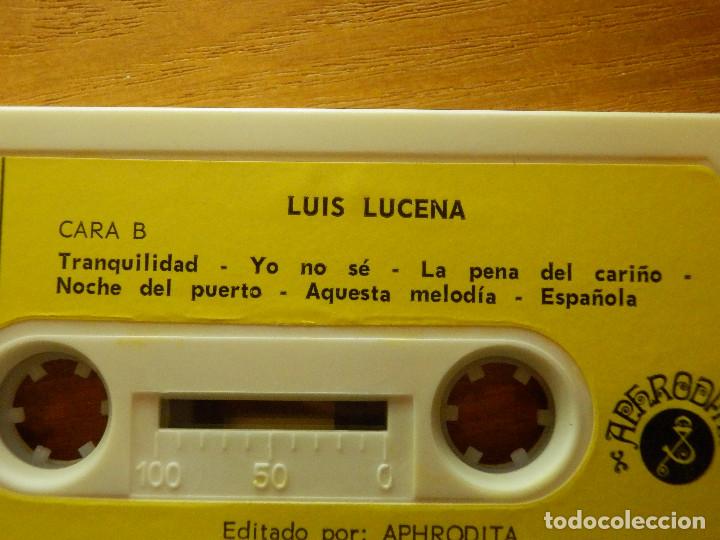 Casetes antiguos: Cinta de Cassette - Casete - Luis Lucena - Exitos - Afrodita - 1978 - Foto 2