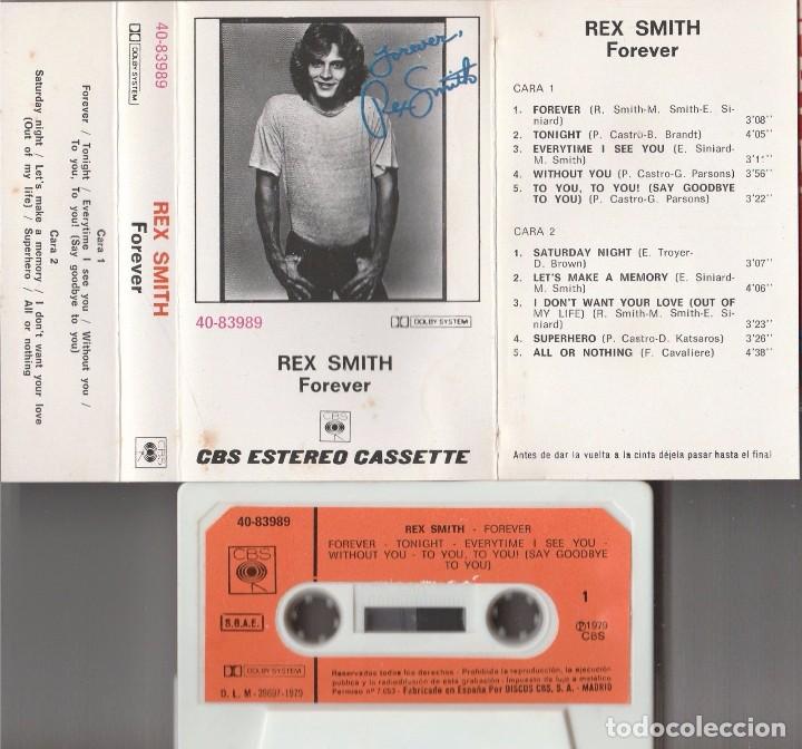 Casetes antiguos: REX SMITH - FOREVER (CASSETTE CBS 1979 ESPA&Ntilde;A) - Foto 1