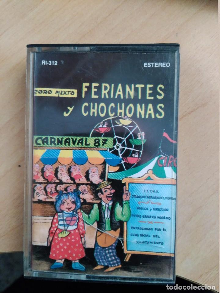 Casetes antiguos: carnaval de cadiz casete coro feriantes y chochonas1987