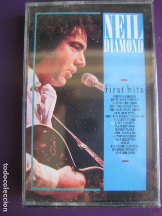 Casetes antiguos: NEIL DIAMOND CASETE - FIRST HITS - PRMEROS EXITOS - 16 TEMAS - Foto 1