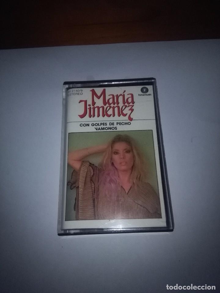 Casetes antiguos: MAR&Iacute;A JIMENEZ. CON GOLPES DE PECHO. VAMONOS. C3F - Foto 1