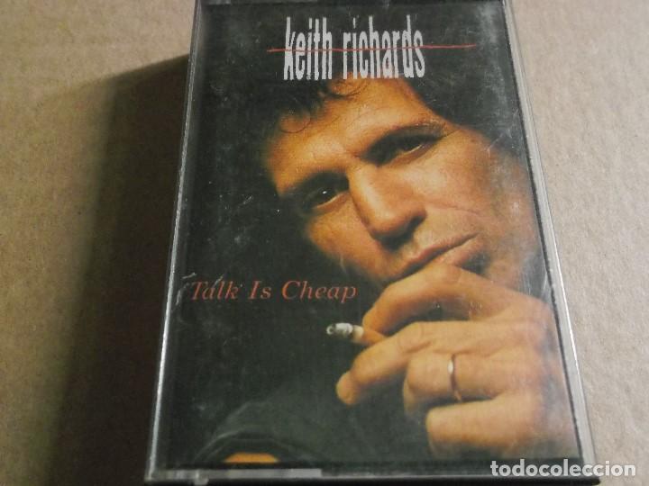Casetes antiguos: KEITH RICHARDS-TALK IS CHEAP-EDICION ESPA&Ntilde;OLA - Foto 1