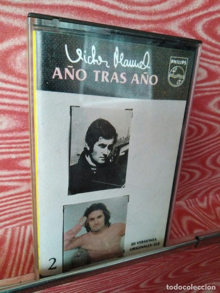 Casetes antiguos: cassette  victor manuel  a&ntilde;o tras a&ntilde;o - Foto 1