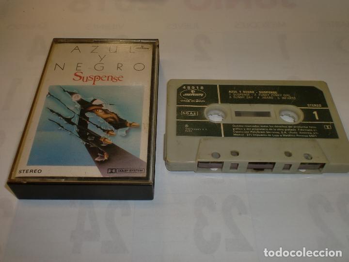 Casetes antiguos: AZUL Y NEGRO - SUSPENSE - Foto 1