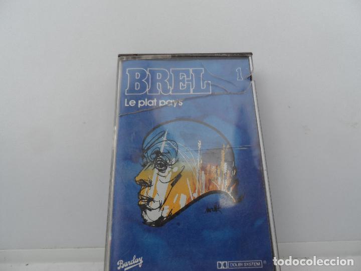 Casetes antiguos: BREL LE PLAT PAYS  CASSETTE - Foto 1