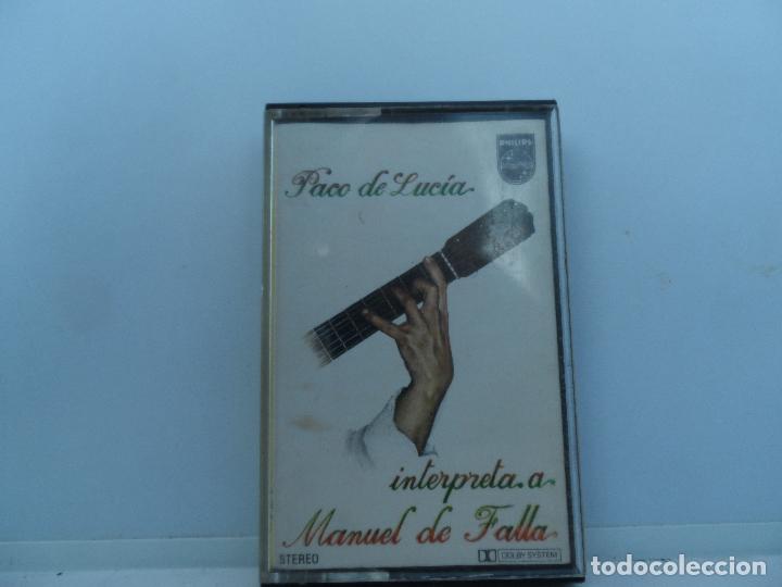 Casetes antiguos: PACO DE LUCIA  - INTERPRETA A MANUEL DE FALLA - Foto 1