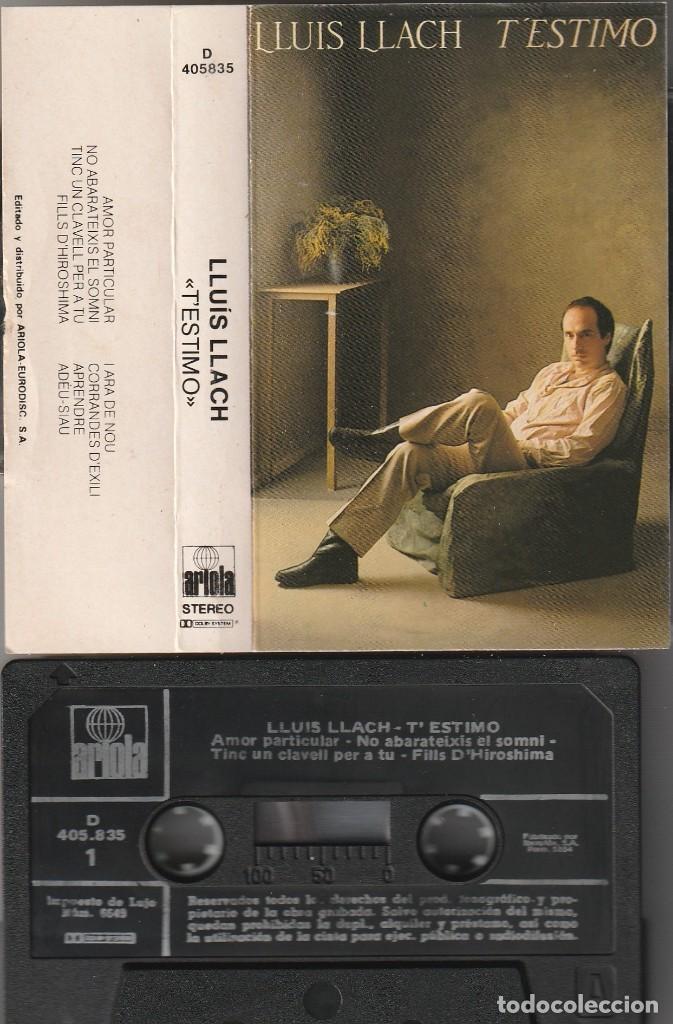 Casetes antiguos: LLUIS LLACH - TESTIMO (CASSETTE ARIOLA 1984) - Foto 1