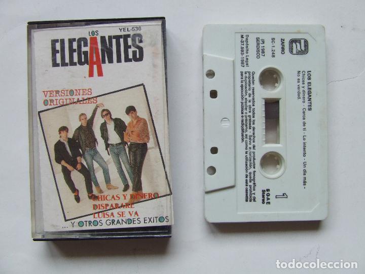 Cassette antiche: CINTA CASETE LOS ELEGANTES CHICAS Y DINERO GRANDES EXITOS CASSETTE VERSIONES ORIGINALES