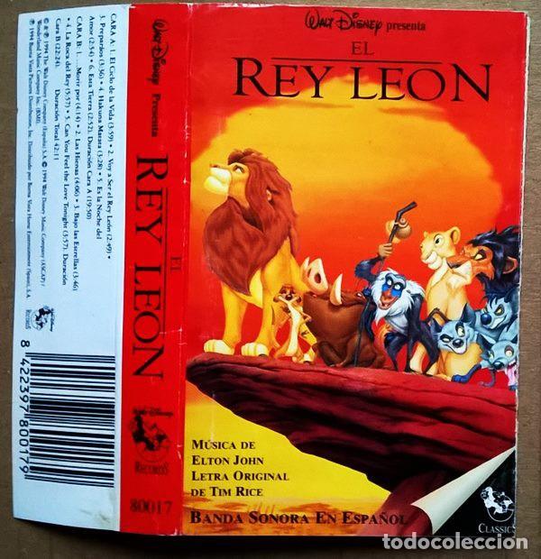 Casetes antiguos: El Rey Leon - Banda Sonora en Espa&ntilde;ol - Cassette de 1994