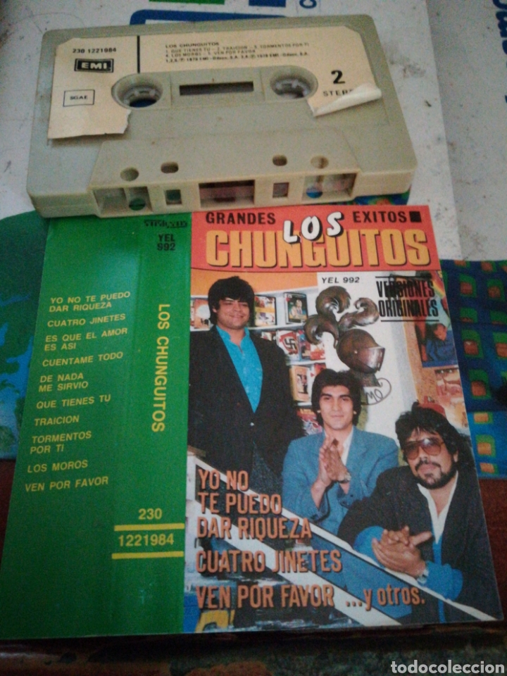 Casetes antiguos: Los Chunguitos casete grandes exitos.1987 - Foto 1