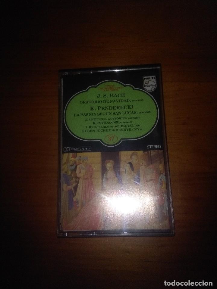 Casetes antiguos: J. S. BACH. K. PEN DERECKI. N&ordm; 37. C15F - Foto 1