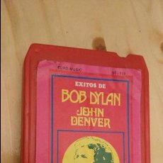 Casetes antiguos: CASETE 8 PISTAS EXITOS DE BOB DYLAN JEHN DENVER 1975 CARTUCHO - EURO MUSIC